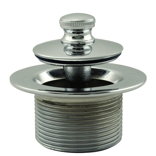 Westbrass Twist & Close 1-1/2" NPSM Coarse Thread Bath Drain in Polished Nickel D331-05 - main